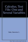 Salas Testbank to Accompany Calculus One  Several Variables 6ed