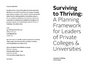 Surviving to Thriving A Planning Framework for Leaders of Private Colleges  Universities