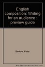 English composition Writing for an audience  preview guide
