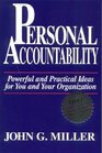 Personal Accountability  Powerful and Practical Ideas for You and Your Organization