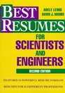 Best Resumes for Scientists and Engineers