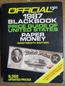 1987 Blackbook Price Guide of United States Paper Money 19th Edition
