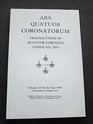 Ars Quatuor Coronatorum Transactions of Quatuor Coronati Lodge  2076