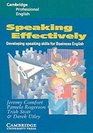 Speaking Effectively  Developing Speaking Skills for Business English