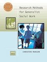 Research Methods For Generalist Social Work 3rd