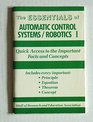 Essentials of Automatic Control Systems/Robotics I