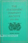 The Stationers' Company Archive 15541984 An Account of the Records