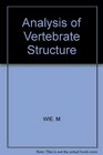 Hildebrand Analysis of Vertebrate Structure