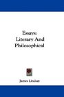 Essays Literary And Philosophical