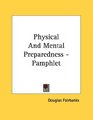 Physical And Mental Preparedness  Pamphlet