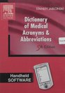 Dictionary of Medical Acronyms  Abbreviations CDROM PDA Software
