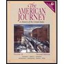 American Journey  A History of the United States Volume II  Textbook Only