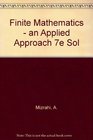 Finite Mathematics  an Applied Approach 7e Sol
