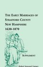 The early marriages of Strafford County New Hampshire