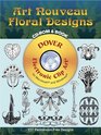 Art Nouveau Floral Designs CDROM and Book