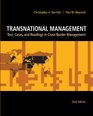 Transnational Management Text Cases  Readings in CrossBorder Management