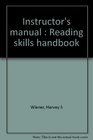 Instructor's manual  Reading skills handbook