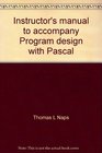 Instructor's manual to accompany Program design with Pascal Principles algorithms and data structures
