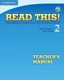 Read This Level 2 Teacher's Manual with Audio CD Fascinating Stories from the Content Areas
