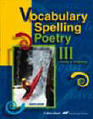 Vocabulary Spelling Poetry III - Quiz Key