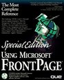 Using Microsoft Frontpage Special Edition