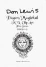 Don Lewis Pagan/Magickal  Pcx Clip Art/Book and Disk