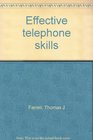 Effective telephone skills