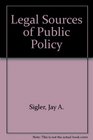 The legal sources of public policy
