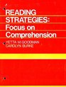 Reading Strategies Focus on Comprehension