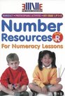 Number Resources for Numeracy Lessons Year R
