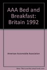 AAA Bed and Breakfast Britain 1992