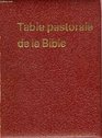 Table pastorale de la Bible Index analytique et analogique