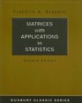 Matrices with Applications in Statistics