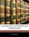 Cours De Littrature Franaise