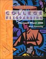 College Keyboarding Microsoft Word 2000 Lessons 61120 Text/Data Disk Package