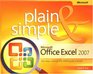 Microsoft  Office Excel  2007 Plain  Simple