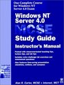 Windows NT server 40 MCSE study guide Instructor's manual