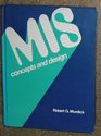 Management Information Systems Concepts and Designs