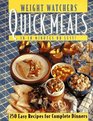 Weight Watchers Quick Meals (Weight Watcher's Library Series)
