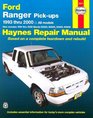 Haynes Repair Manual Ford Ranger  Mazda BSeries PickUps Automotive Repair Manual All Ford Ranger Models 19932000 All Mazda B2300 B3000 and B4000 Pickups 19942000