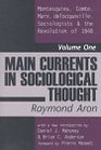 Main Currents in Sociological Thought: Montesquieu, Comte, Marx, Detocqueville. Sociologists  the Revolution of 1848