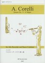 From 2147 RJP recorder piece beginner No 11 A Corelli alto recorder sonata can challenge   ISBN 4862664016