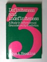 Definiteness and Indefiniteness A Study in Reference and Grammaticality Prediction