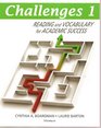 Challenges Book 1 Reading and Vocabulary for Academic Success