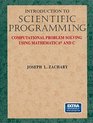 Introduction to Scientific Programming Computational Problem Solving Using Mathematica and C