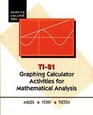 Ti81 Graphing Calculator Activities for Mathematical Analysis