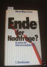 Ende der Nachfrage Ursachen der Weltwirtschaftskrise