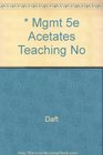 Mgmt 5e Acetates Teaching No