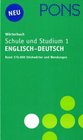 PONS Wrterbuch fr Schule und Studium EnglischDeutsch