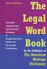 The Legal Word Book  A Comprehensive Guide for the Legal Profession